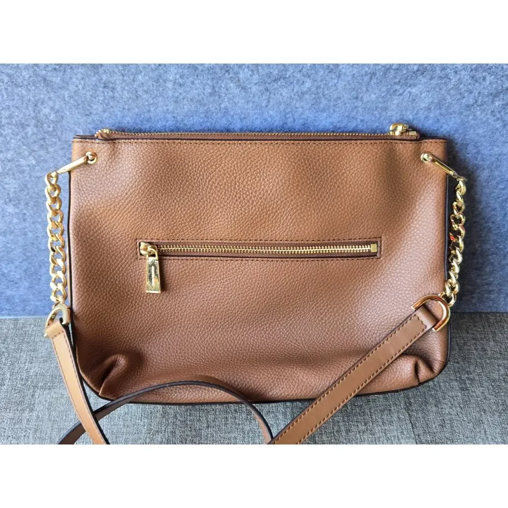 Michael Kors Hand/Shoulder Bag Brown Pebble Leather with Gold Toned Hardware - Picture 2 of 13